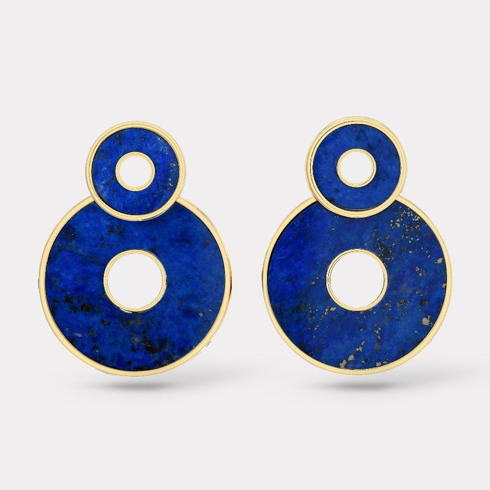 retrouvai Lapis Swivel Earrings
