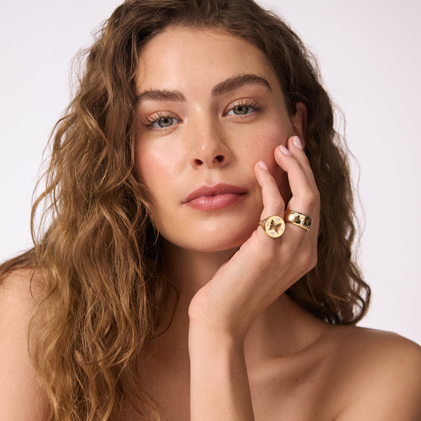 Retrouvai Large Anchor Band With Engraving