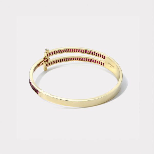 Retrouvai Magna Bracelet With Baguette Cut Rubies