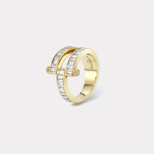Retrouvai Magna Ring - Baguette Diamonds