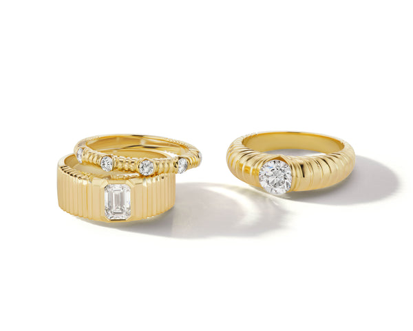 Retrouvai Modern Love Five Stone Diamond Band