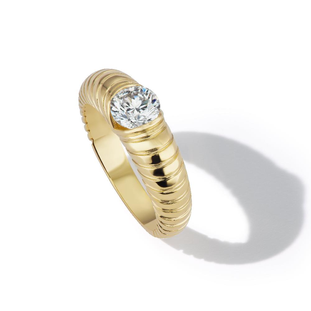 retrouvai Modern Love Round Brilliant Solitaire