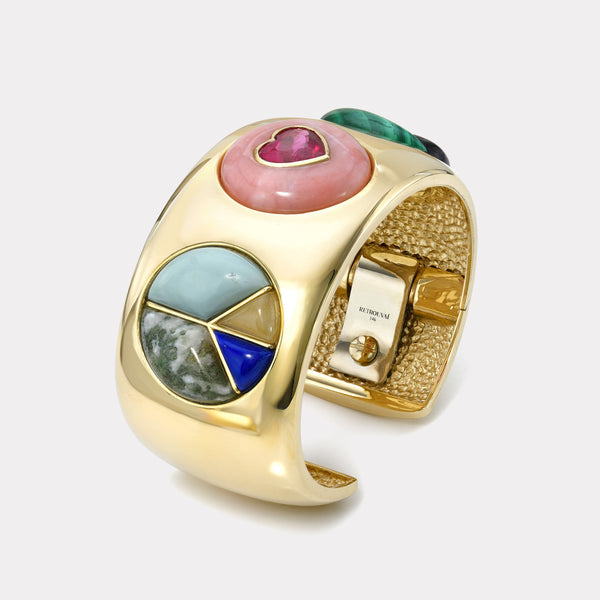 Retrouvai Peace Love And Harmony Lollipop Cuff