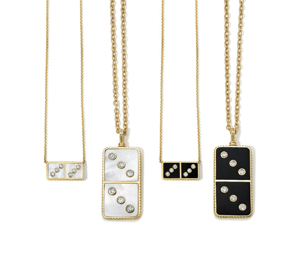 Retrouvai Petite Domino Pendant - Turquoise