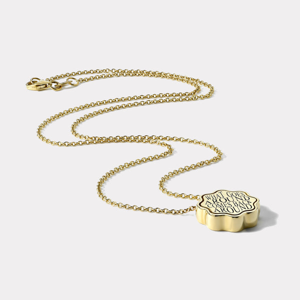 Retrouvai Petite Scale Talisman Karma Pendant