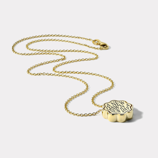 Retrouvai Petite Scale Talisman Optimism Pendant