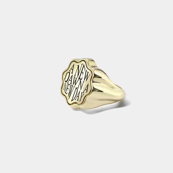 Retrouvai Talisman Optimism Signet Ring