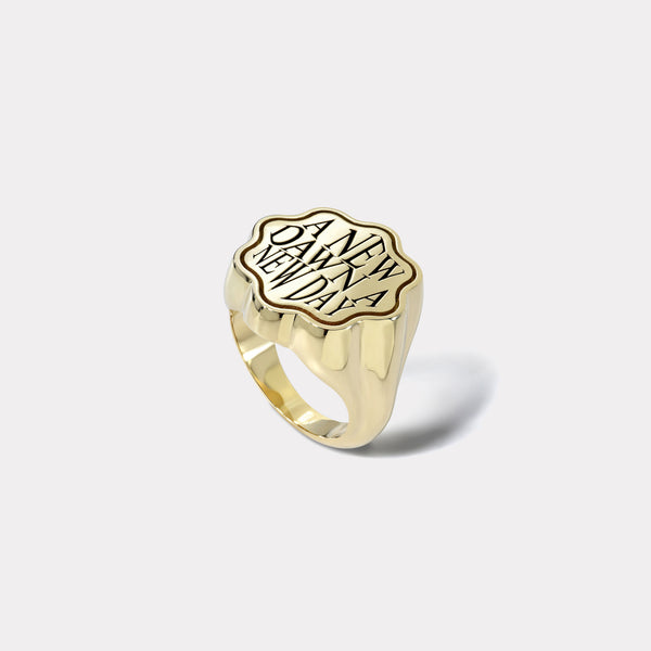 Retrouvai Talisman Optimism Signet Ring