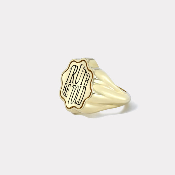 Retrouvai Talisman Truth Signet Ring