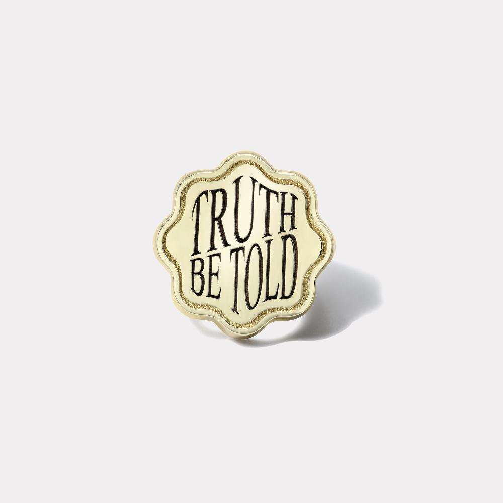 retrouvai Talisman Truth Signet Ring