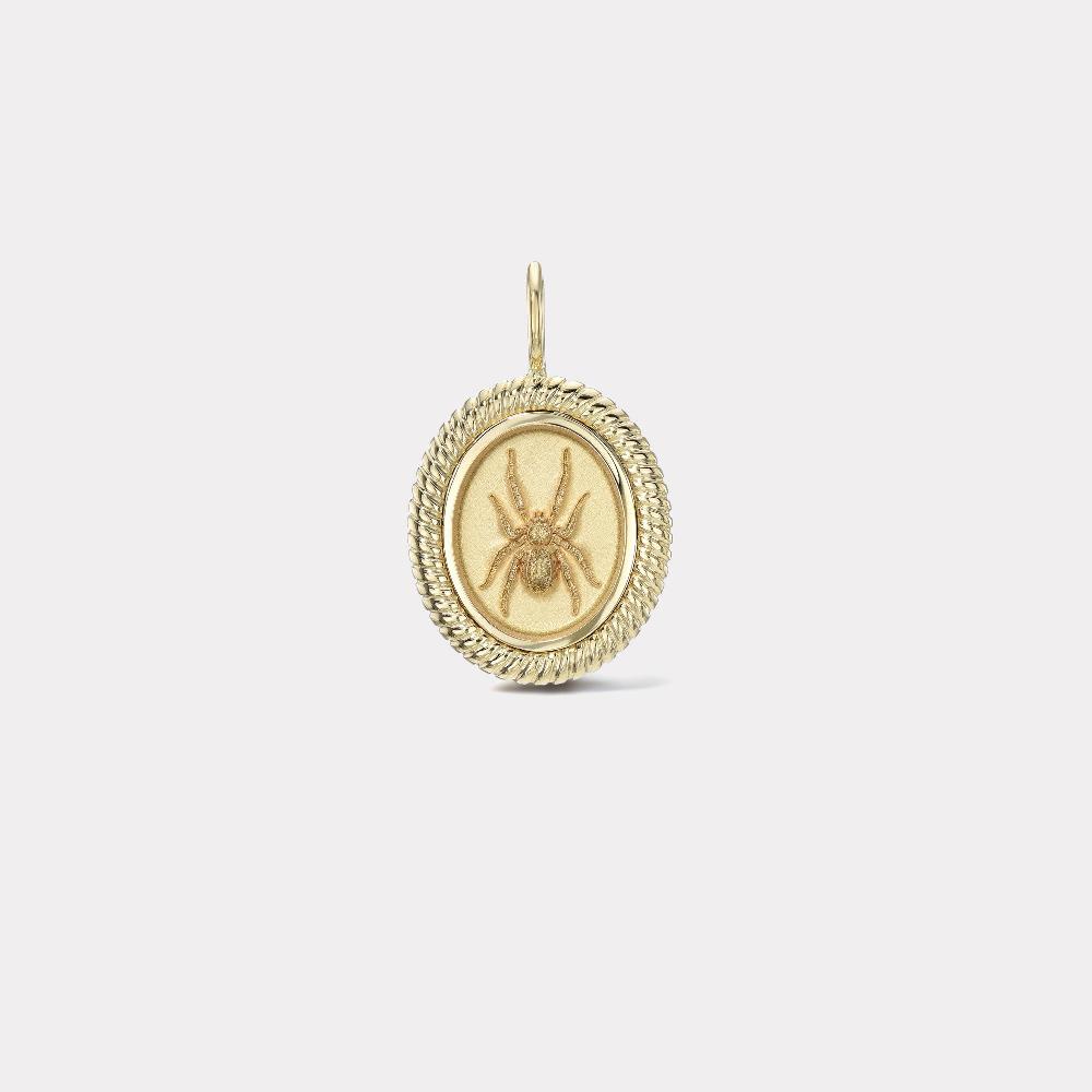 retrouvai Twisted Gold Frame Spider Charm