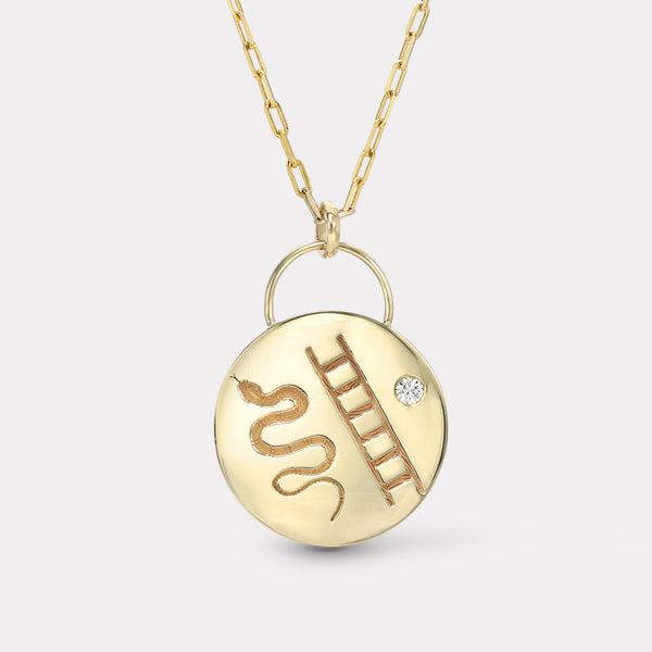 Retrouvai Vitality Padlock On 30" Link Chain