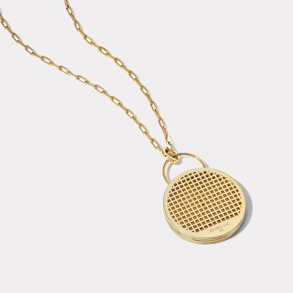 Retrouvai Vitality Padlock On 30" Link Chain