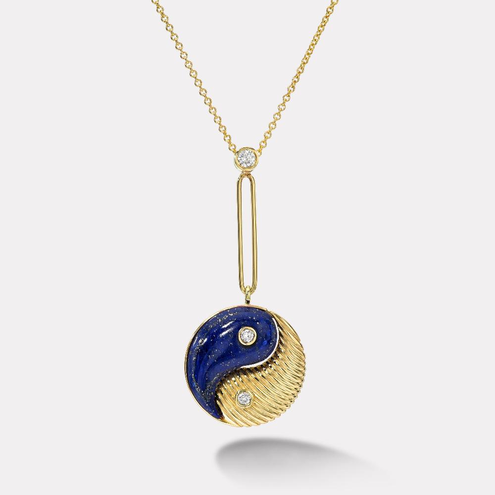 retrouvai Yin Yang Pendant - Lapis