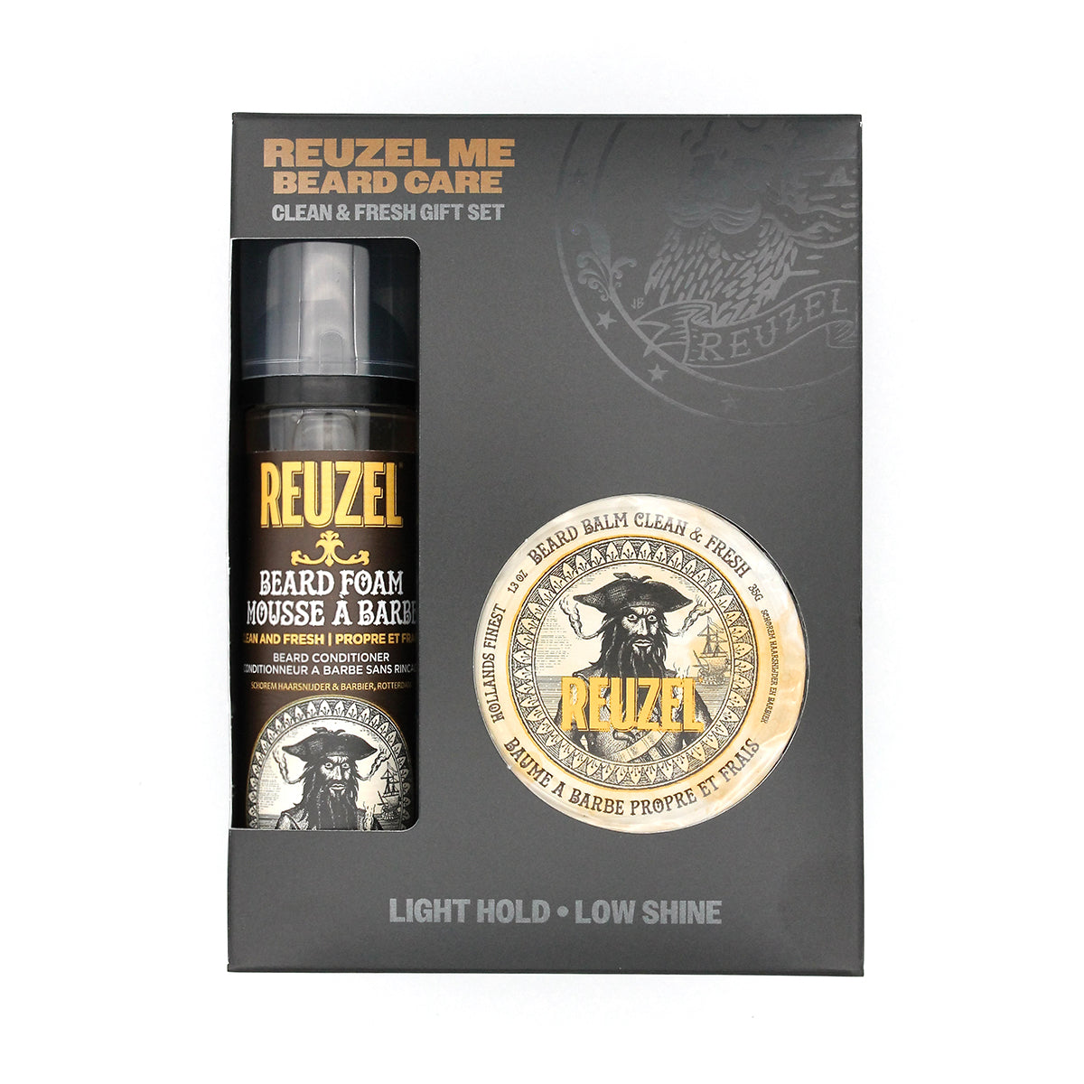 reuzel Clean & Fresh Beard Care Gift Set - Beard Balm & Beard Foam