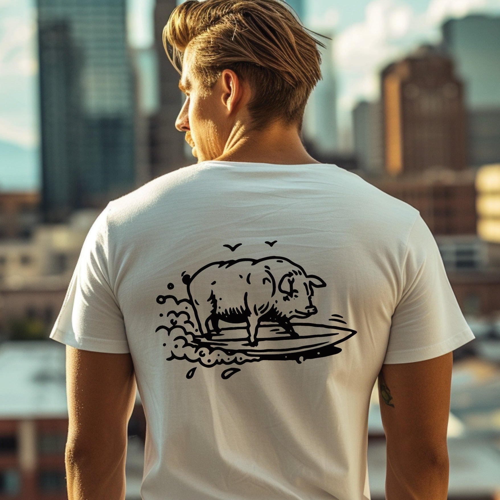 reuzel Surfing Swine T-Shirt