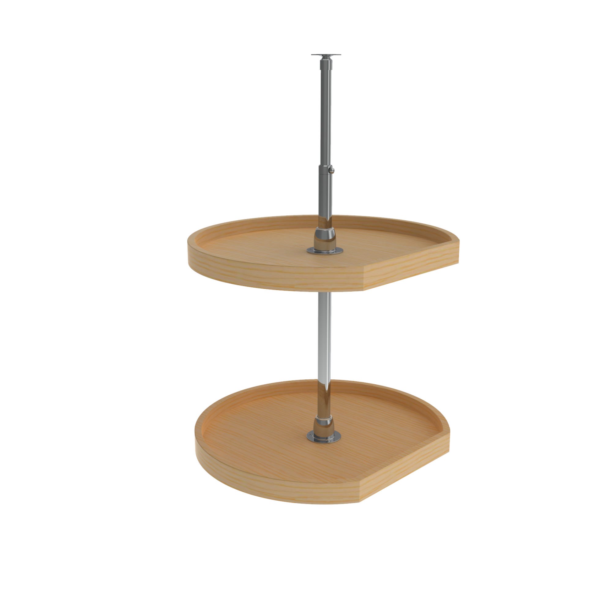 rev a shelf (2) Shelf Wood Classic D-Shape Wall Lazy Susan