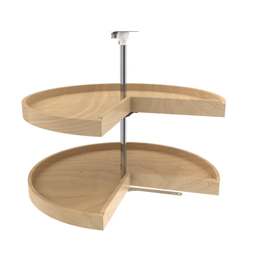 rev a shelf (2) Shelf Wood Classic Pie Shape Lazy Susan