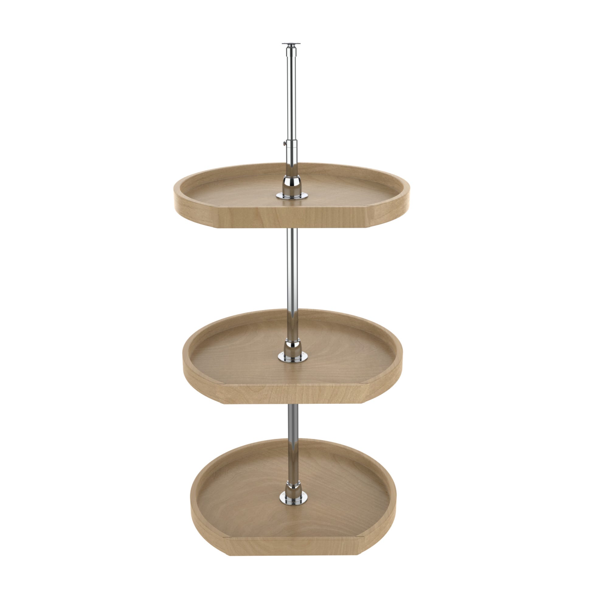 rev a shelf (3) Shelf Wood Classic D-Shape Wall Lazy Susan