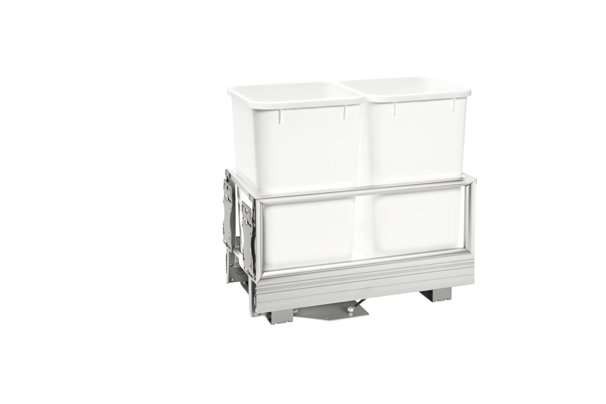 rev a shelf Aluminum Bottom Mount Waste Container w/Rev-A-Motion