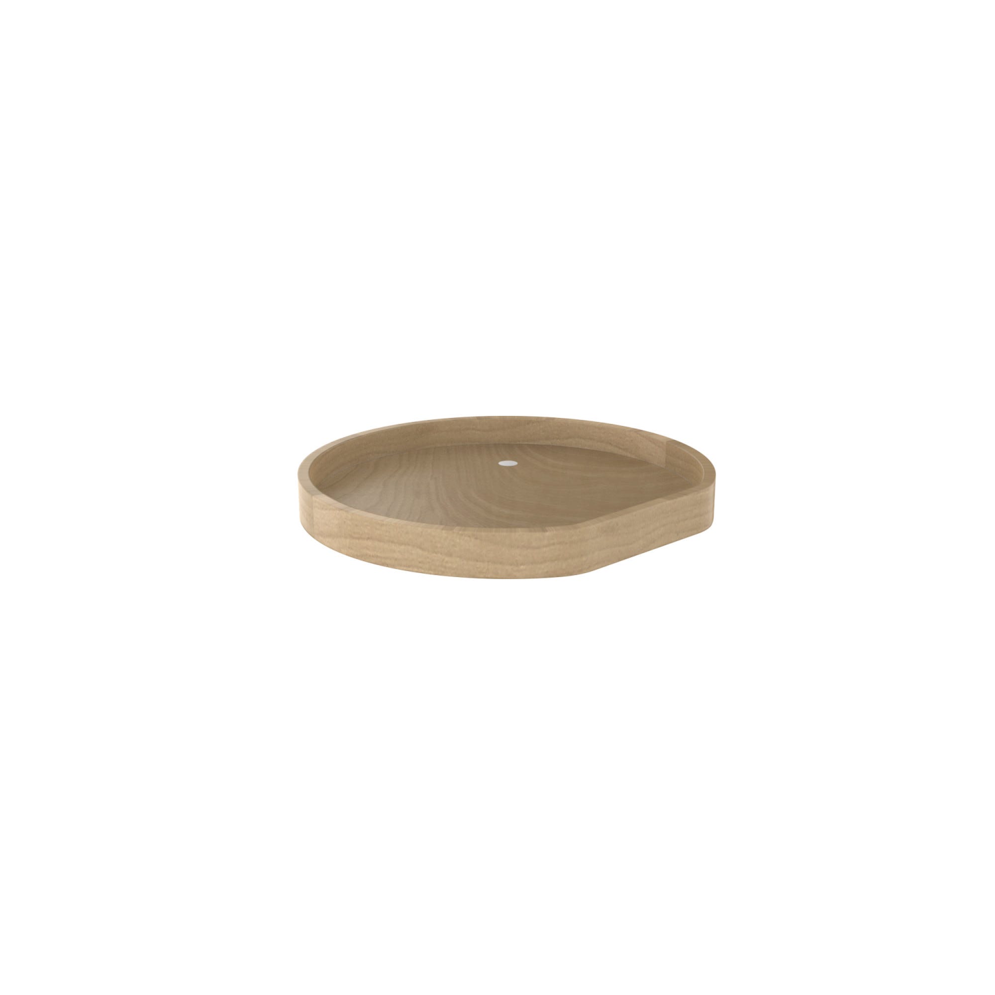 rev a shelf Banded Wood D-Shaped Lazy Susan for Wall Cabinets