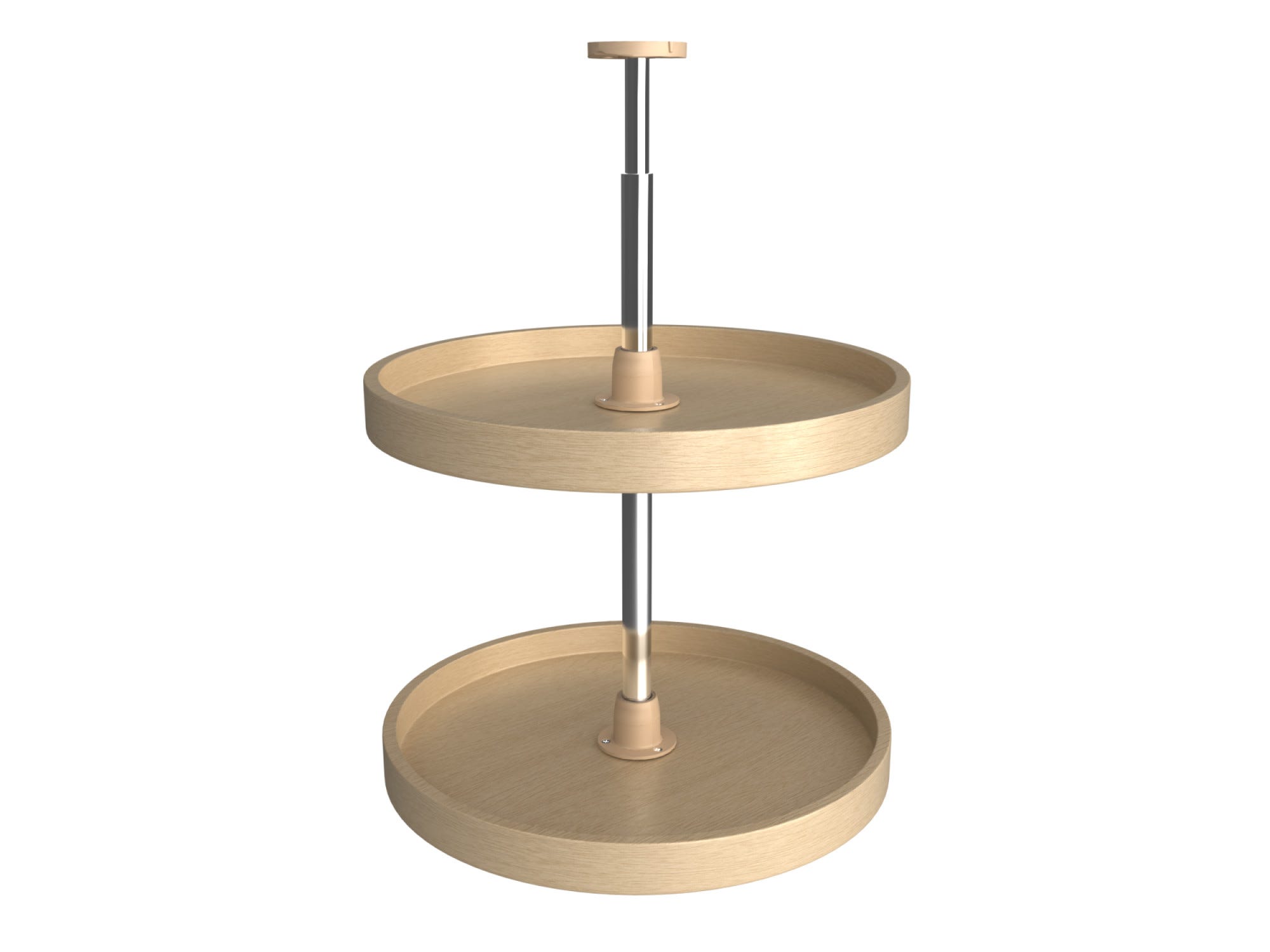 rev a shelf Banded Wood Full Circle 2-Shelf Lazy Susan for Wall Cabinets
