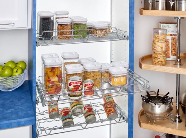 Rev A Shelf Clear Plastic Containers W/ Locking Lids