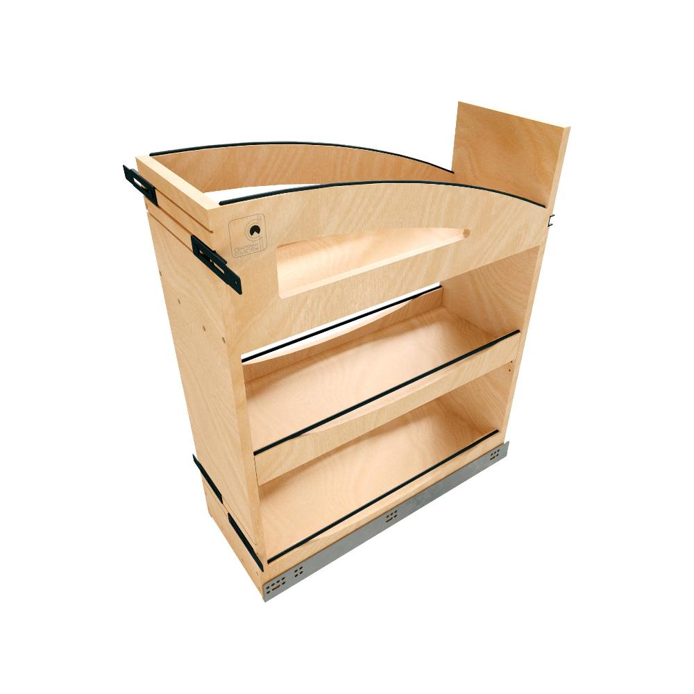rev a shelf Craftsman Collection Solid Wood Base Cabinet Pullout Organizer w/ Black Accents and BLUM Soft-Close Slides rev a shelf Craftsman Collection Solid Wood Base Cabinet Pullout Organizer w/ Black Accents and BLUM Soft-Close Slides
