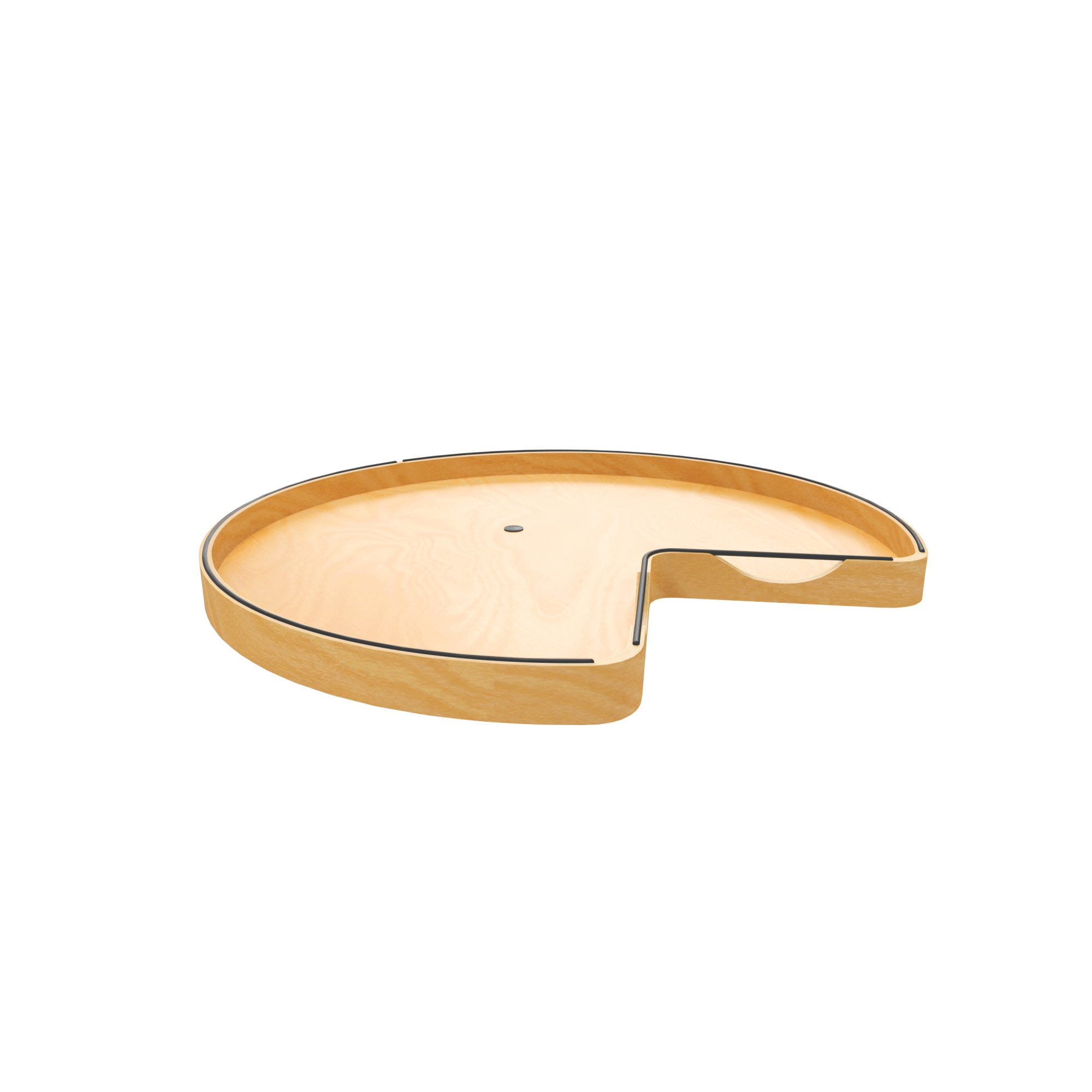 rev a shelf Craftsman Collection Solid Wood Kidney-Shaped Lazy Susan for Corner Base Cabinets w/ Swivel Bearing and Black Accents rev a shelf Craftsman Collection Solid Wood Kidney-Shaped Lazy Susan for Corner Base Cabinets w/ Swivel Bearing and Black Accents