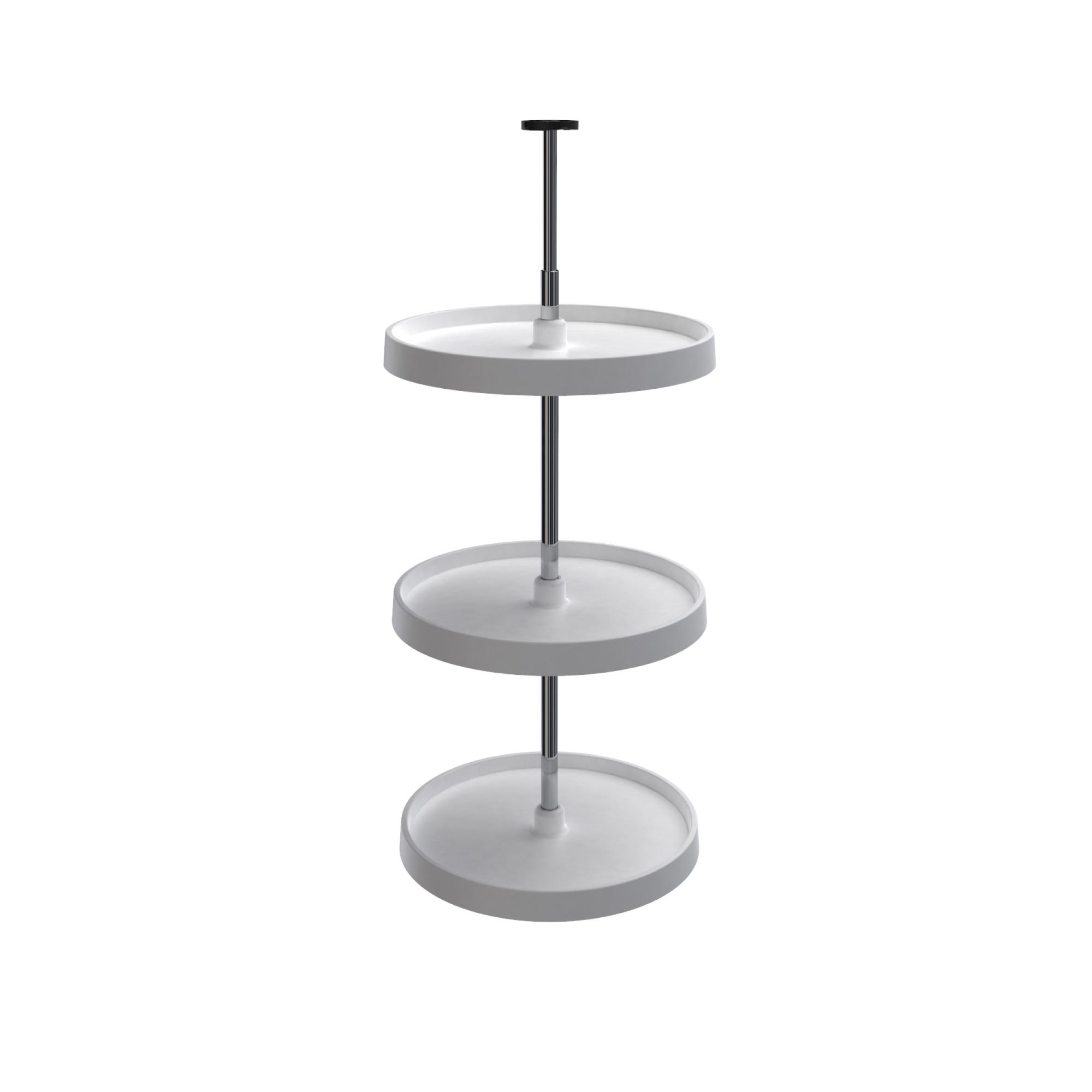 rev a shelf Full Circle (3) Shelf Value Line Polymer Wall Susan w/ Telescoping Post