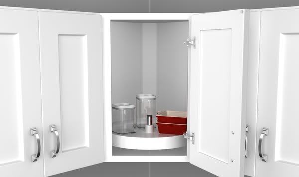 Rev A Shelf Full Circle Value Line Polymer Wall Susan W/ Hub