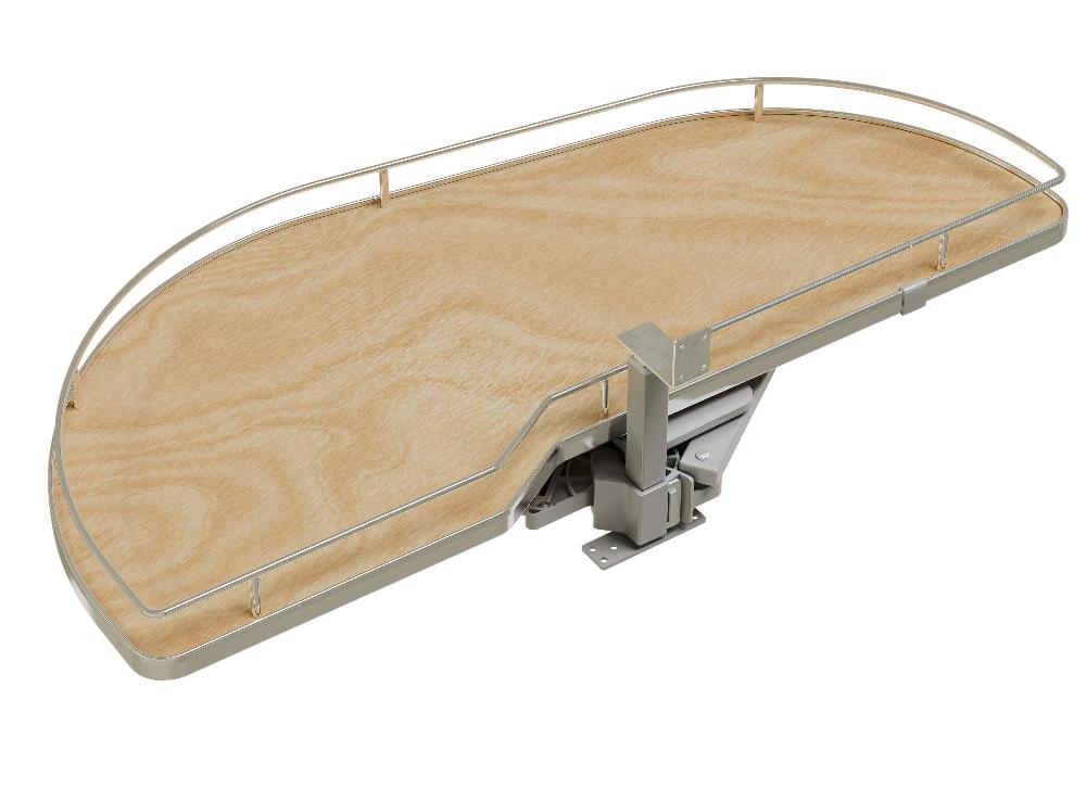 rev a shelf Girasolo with Contemporary Chrome and Maple Shelves Blind Corner Optimizer