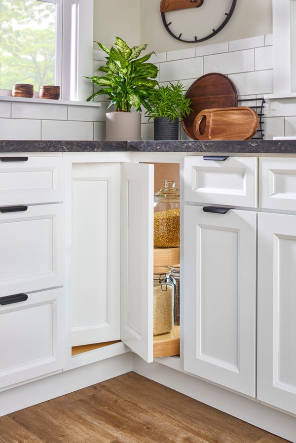 Rev A Shelf Natural Wood Pie Cut 2-Shelf Lazy Susan