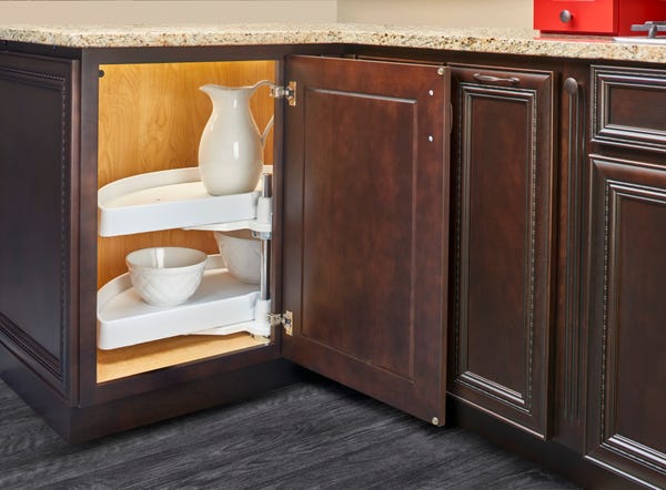 Rev A Shelf Polymer Half Moon Organizer For Blind Corner Cabinets