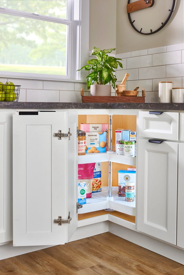 Rev A Shelf Polymer Kidney-Shaped 2-Shelf Lazy Daisy