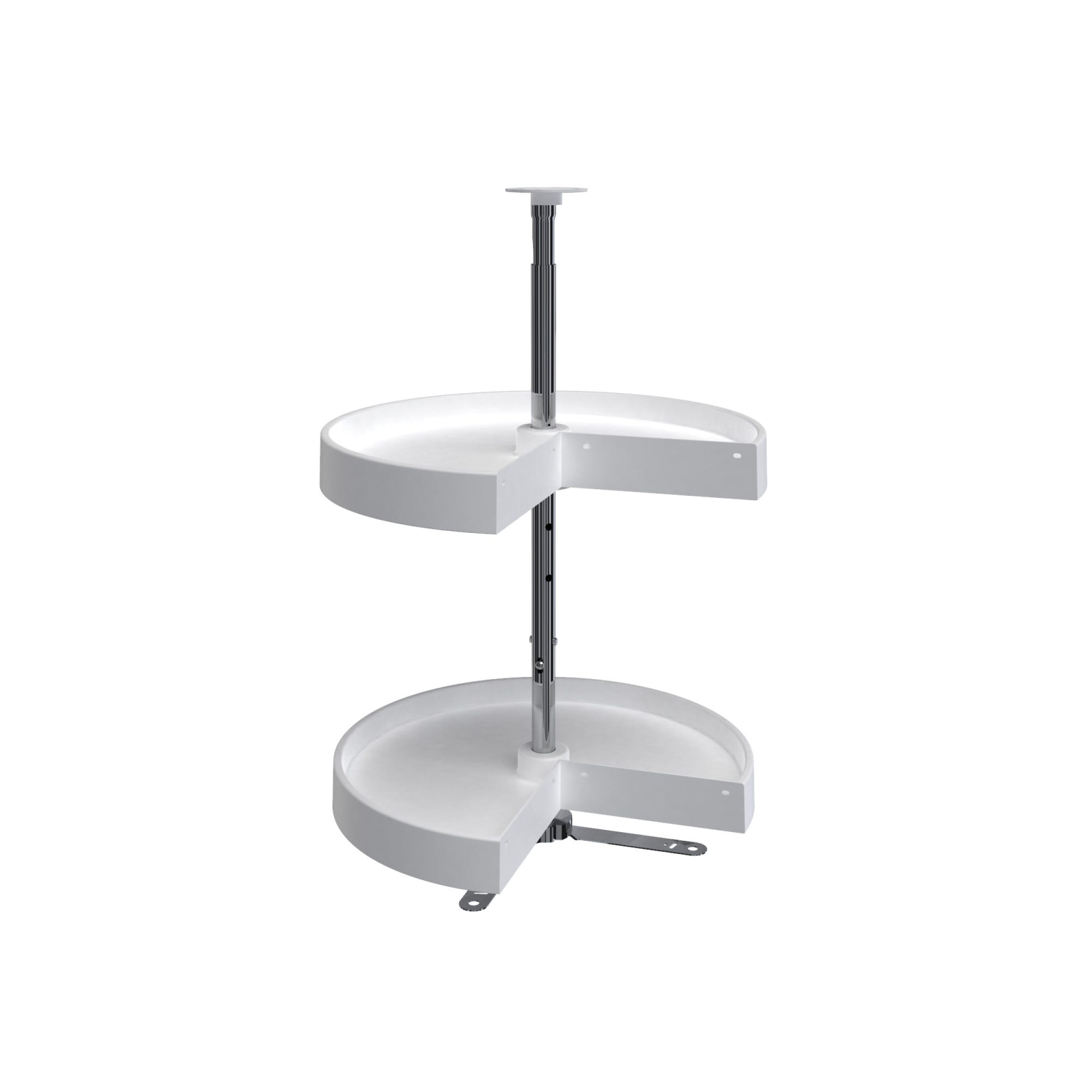 rev a shelf Polymer Pie Cut 2-Shelf Lazy Daisy for Wall Cabinets