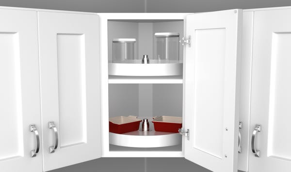 Rev A Shelf RAS Polymer Full Circle Lazy Susans W/Hub (Wall Cabinets)