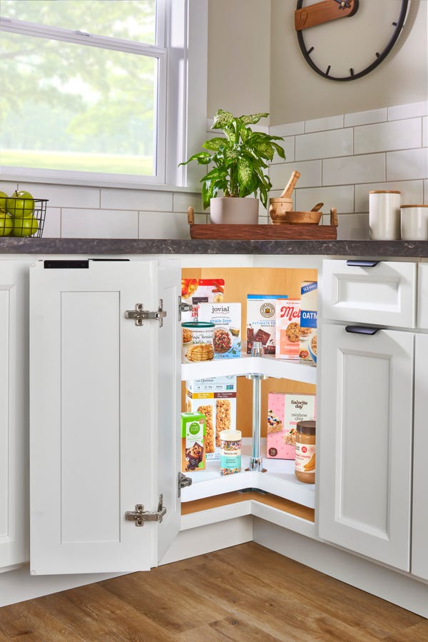 Rev A Shelf RAS Polymer Kidney-Shaped Lazy Susans W/ Hub