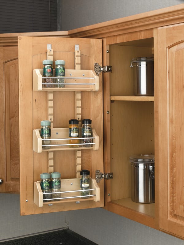 Rev A Shelf Adjustable Door Mount Spice Rack