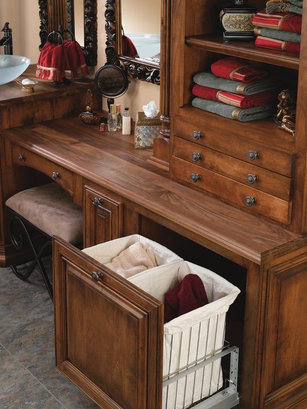 Rev A Shelf Aluminum Bottom Mount Wire Hampers