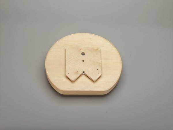 Rev A Shelf Banded Wood D-Shaped Lazy Susan