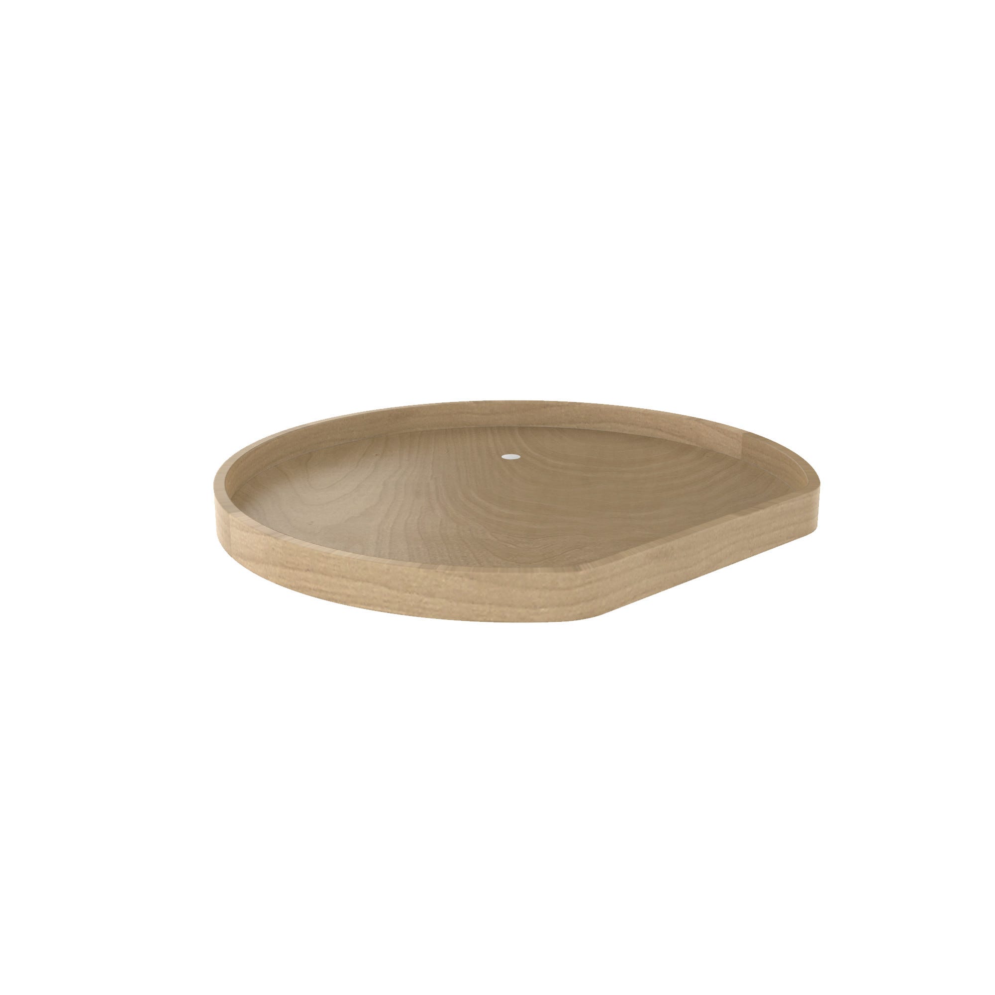 rev a shelf Banded Wood D-Shaped Lazy Susan