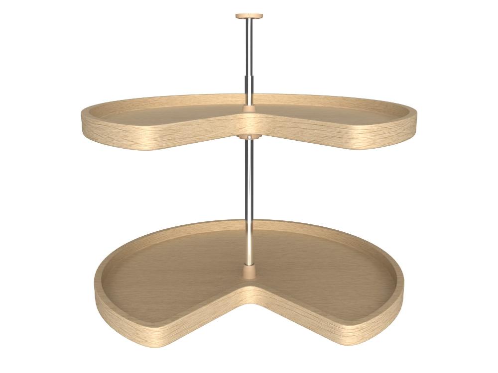 rev a shelf Banded Wood Kidney-Shaped Lazy Susans