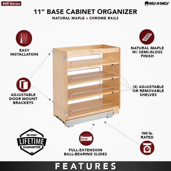 Rev A Shelf Base Cabinet Pullout