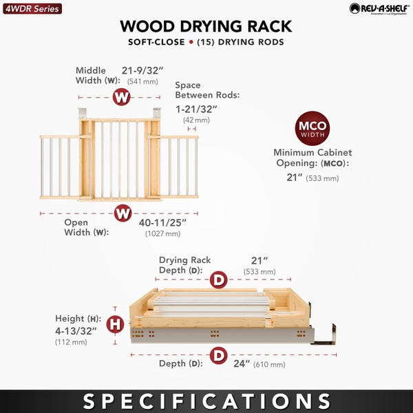 Rev A Shelf Drying Rack Drawer