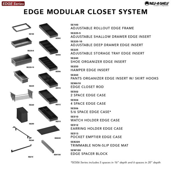 Rev A Shelf Edge-2030-16 Series