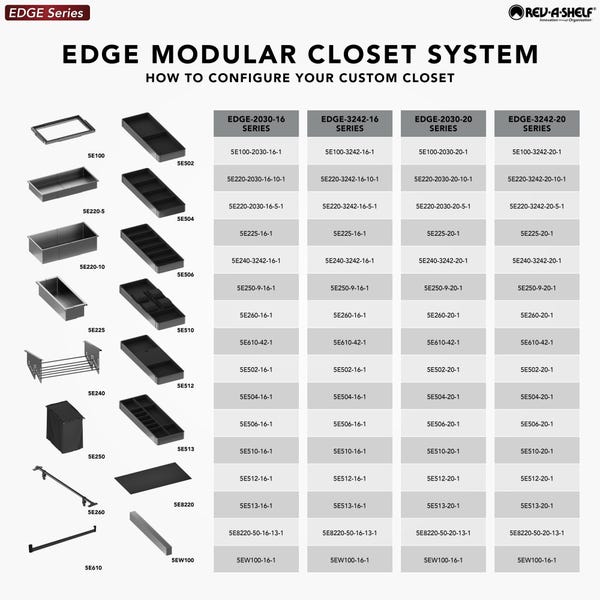 Rev A Shelf Edge-2030-16 Series