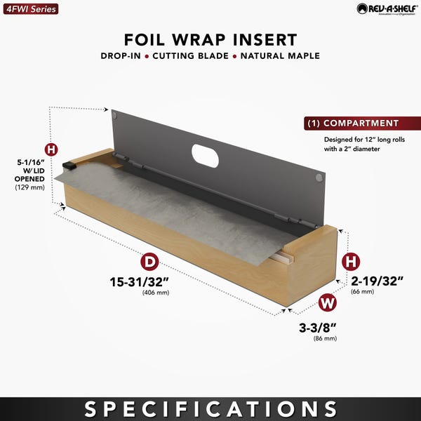 Rev A Shelf Foil Wrap Insert