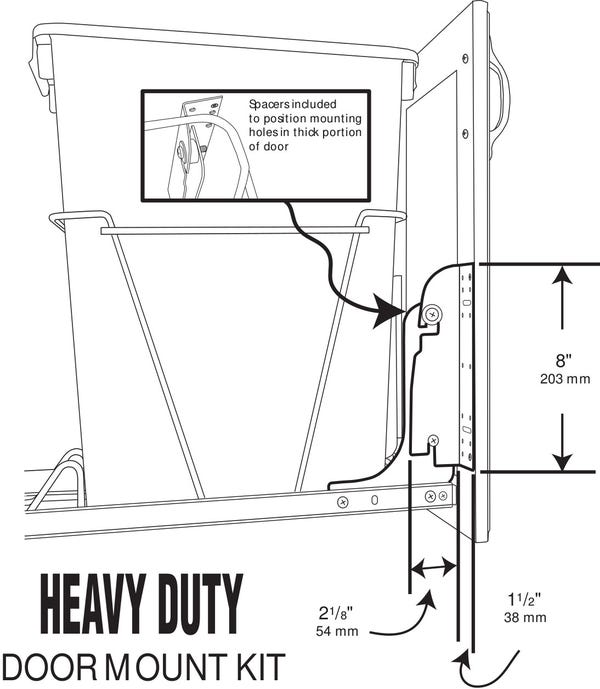 Rev A Shelf Heavy Duty Door Mount Kit