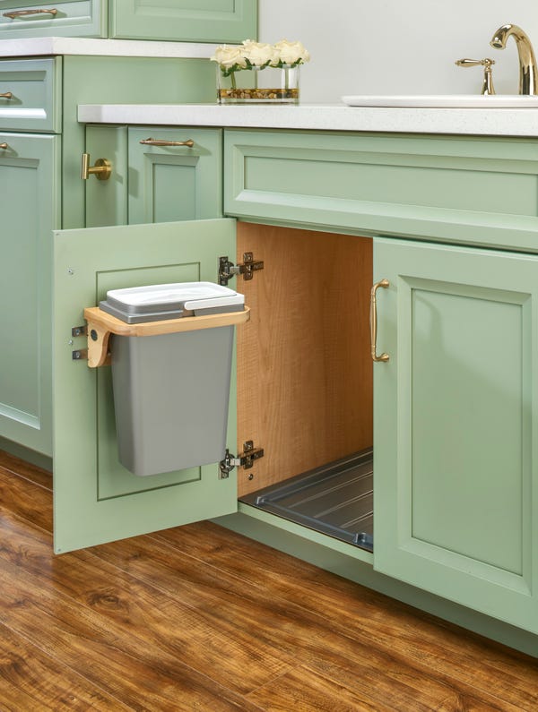 Rev A Shelf Maple Door Mount Waste Container